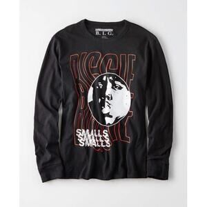 The Notorious‎ BIG Biggie Smalls Mens 100% Cotton Long Sleeve Shirt Black Size M